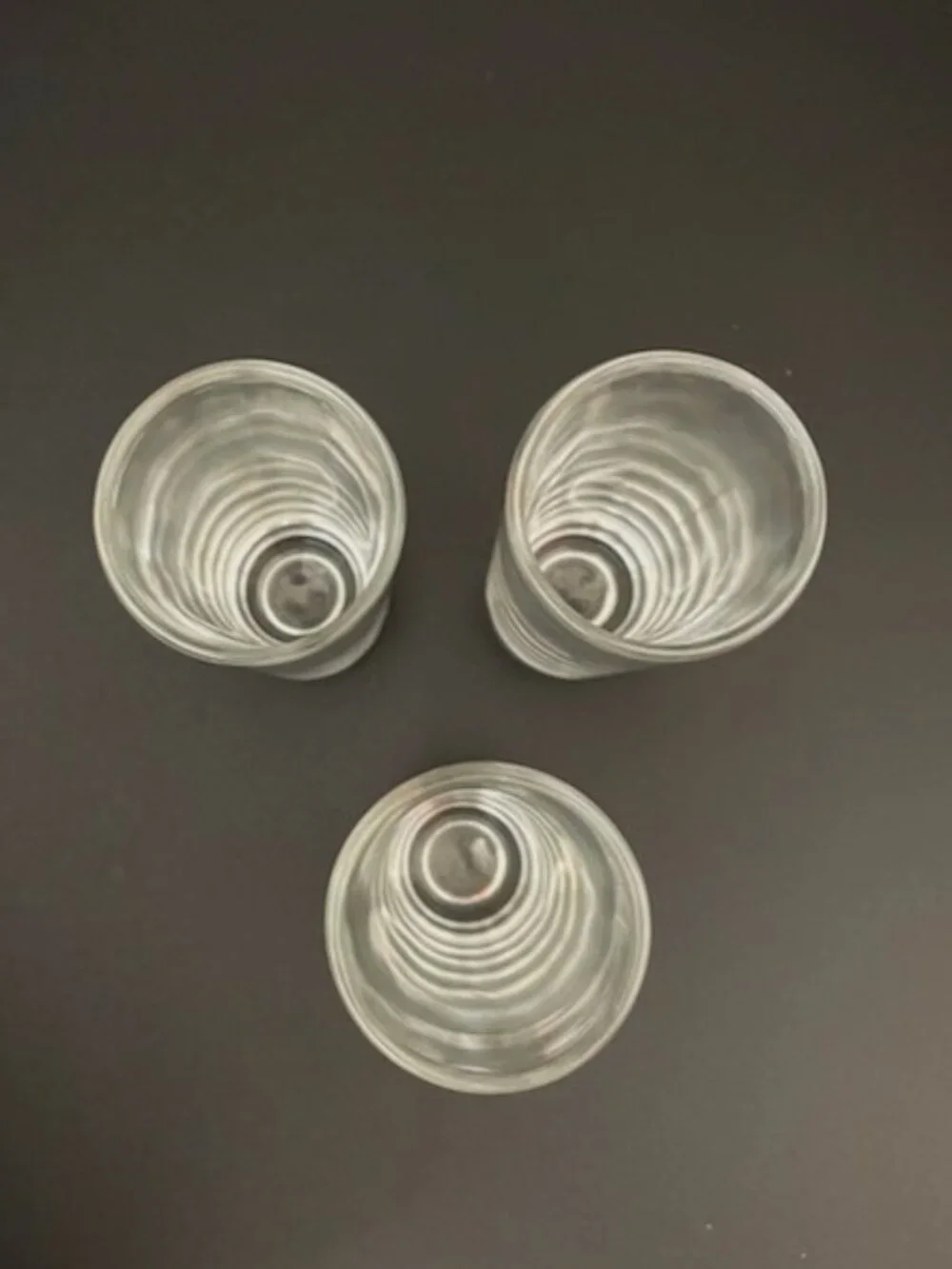 Clear Cylinder Double Shot Glass Set of 3 Barware Shooter Cordials Weighted Base